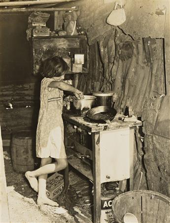 MARION POST WOLCOTT (1910-1990) Group of 5 F.S.A. photographs depicting children in West Virginia and Belle Glade, Florida. 1938-40.